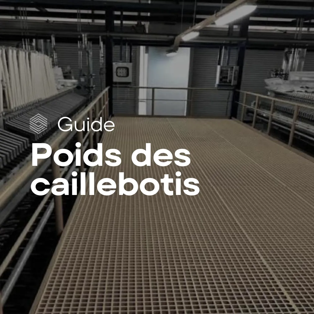 poids caillebotis