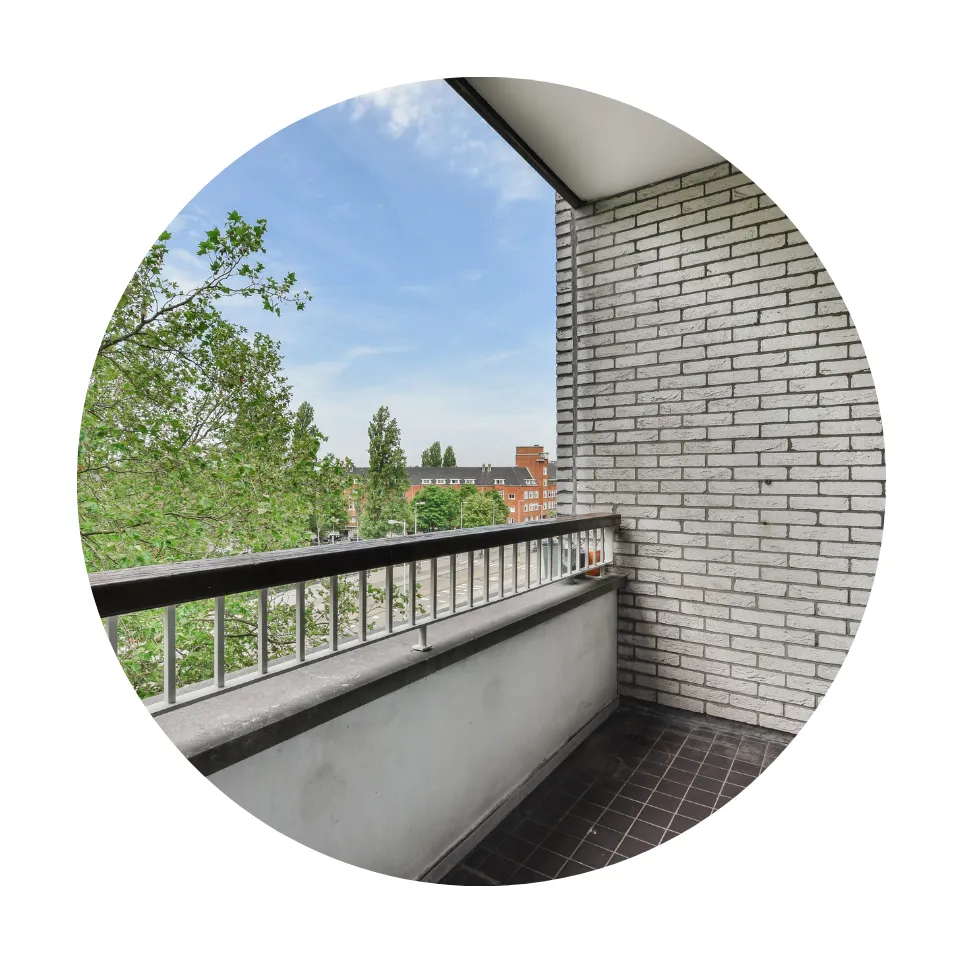 installation sur un balcon